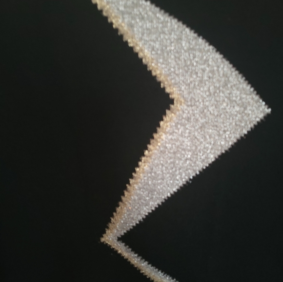 80's Vintage Knit with a zig zag shape in silver with a gold edge-St Michael- - Picture 3 of 8